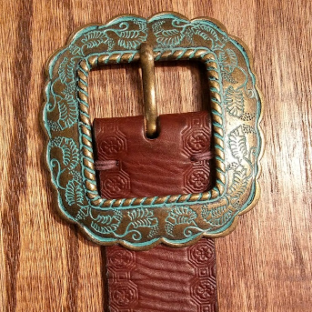 WILSONS LEATHER TAN BROWN GENUINE LEATHER BUCKLE